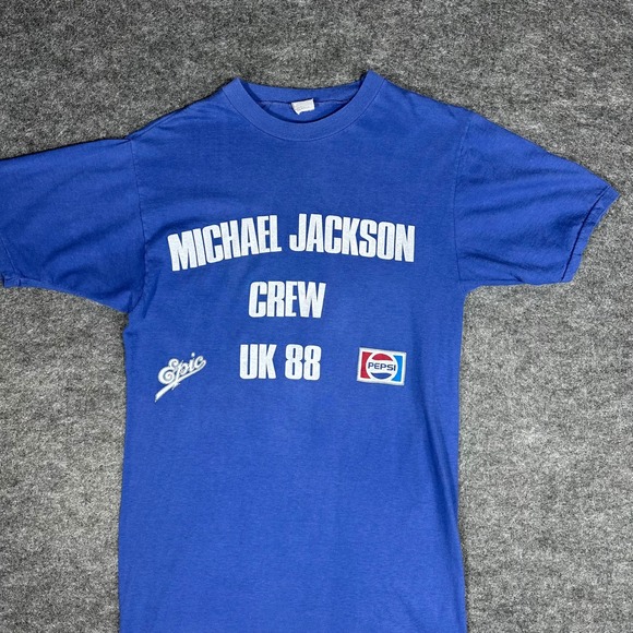Other - ULTRA RARE Michael Jackson Crew Pepsi Epic Tour T Shirt Mens XL Vintage 1988
